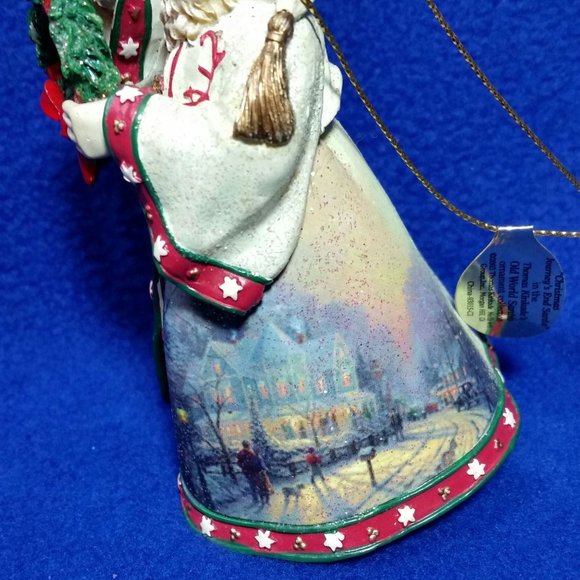 Thomas Kinkade Old World Santa Christmas Journey's End Santa Ornament Pre-Owned - Picture 3 of 10